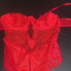 Victoria secret bustier body suit